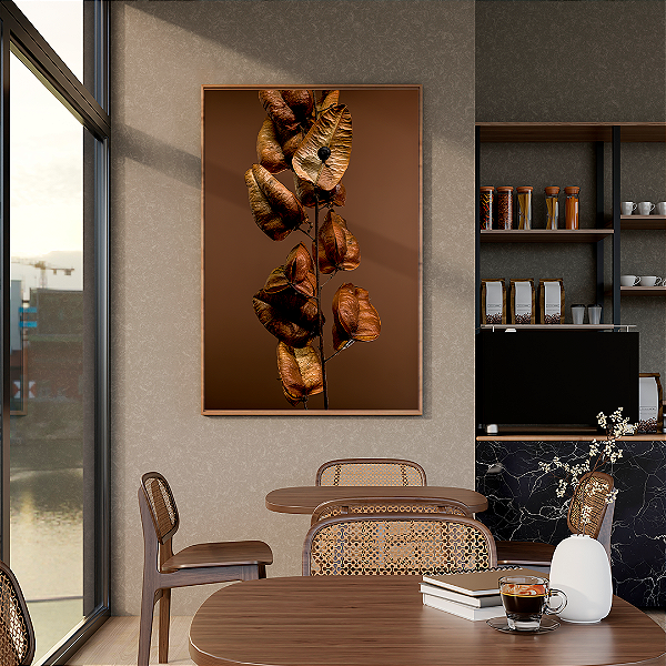 Quadro FineArt Folhas secas da Àrvore de Chuva Dourada