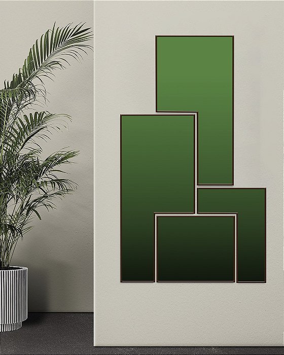 Composição FineArt Arquitetura Verde - Coleção ReFrame