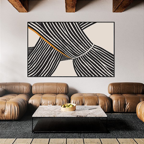 Quadro FineArt Abstrato Trama em Movimento