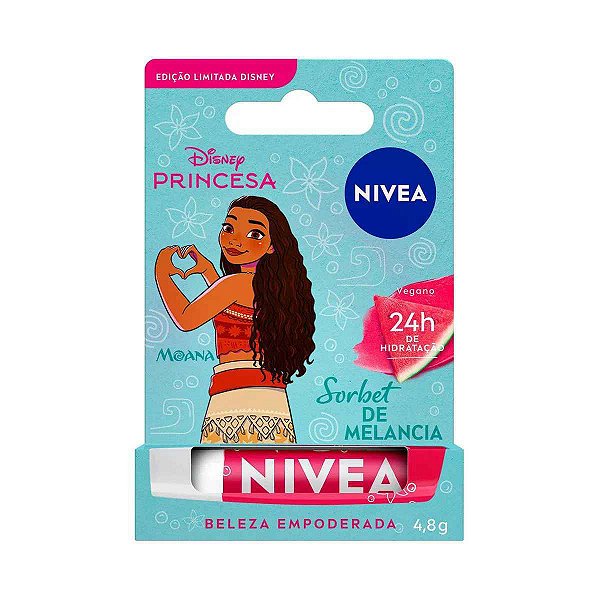 HIDRATANTE LABIAL NIVEA DISNEY PRINCESA MOANA SORBET DE MELANCIA
