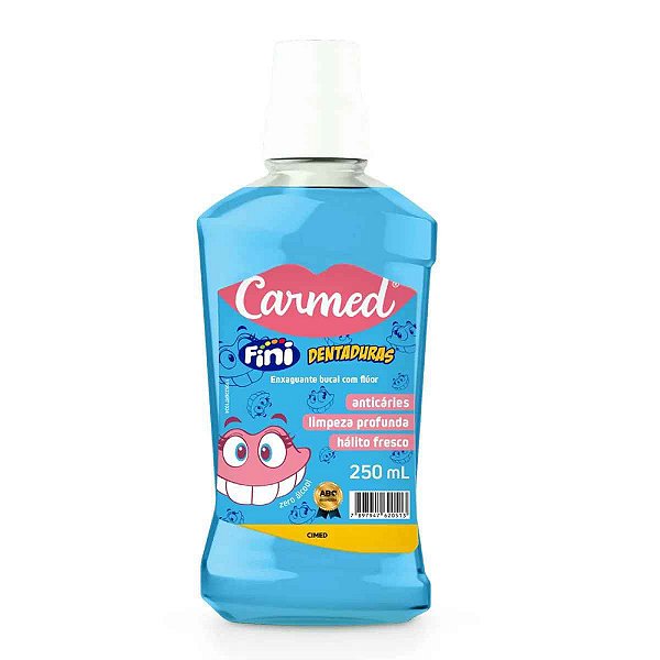 ENXAGUANTE BUCAL CARMED FINI DENTADURAS 250ML