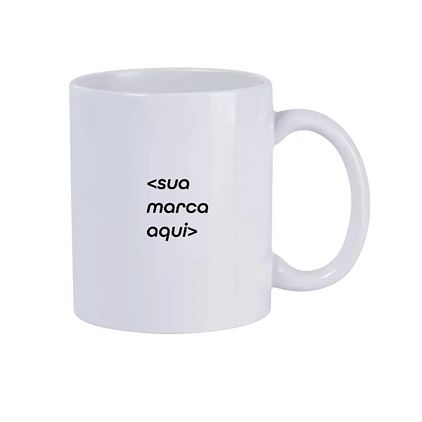 Caneca Cerâmica Branca | 325ml