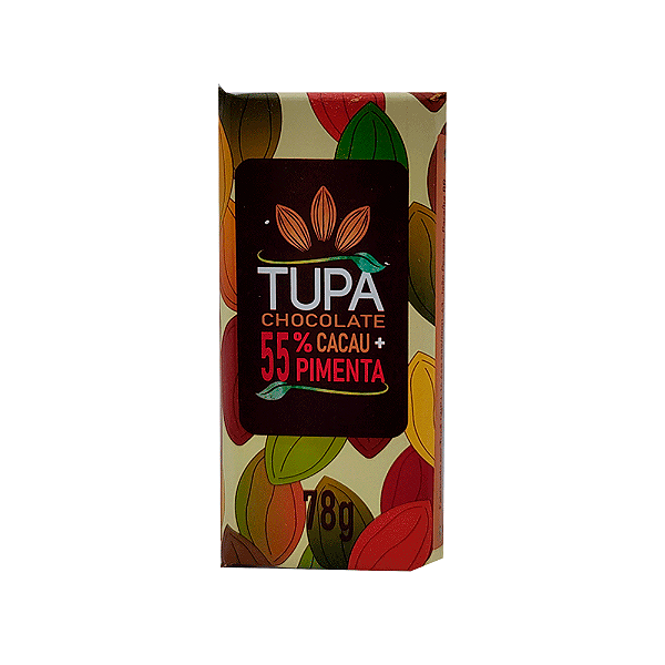 Chocolate Tupã 55% Cacau com Pimenta - Barra 78g