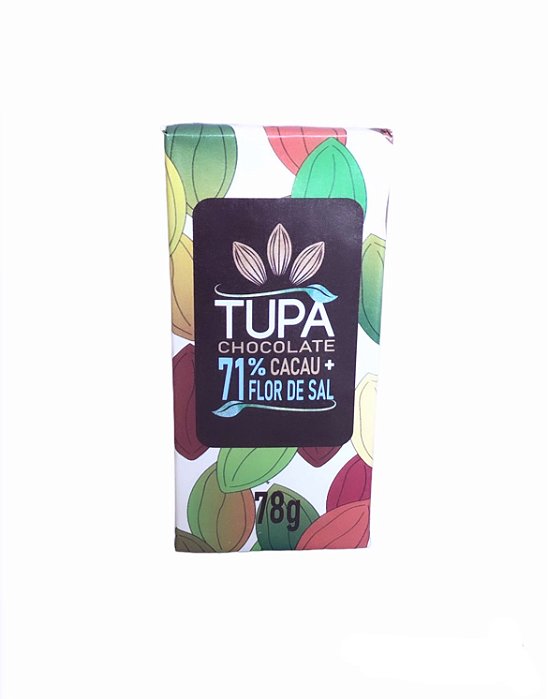 Chocolate Tupã 71% Cacau com Flor de Sal - Barra 78g
