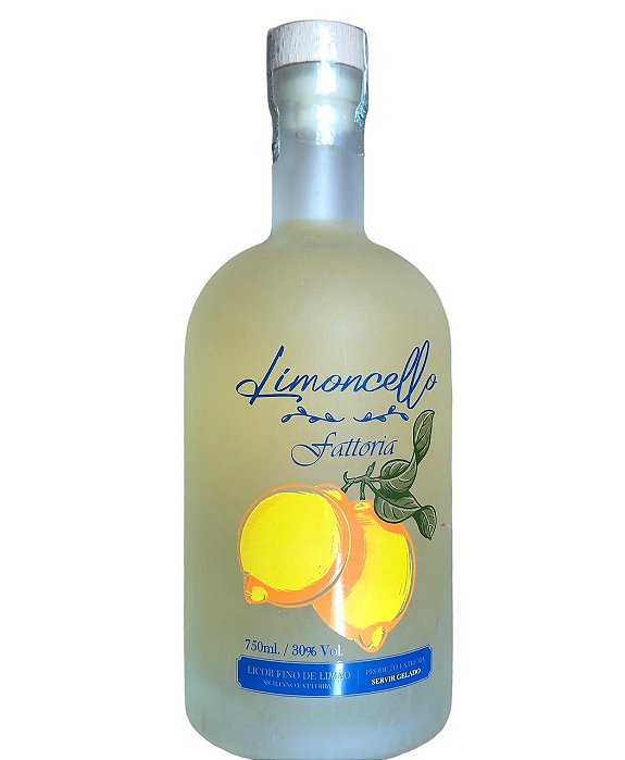 Limoncello Licor Fino de Limão Siciliano Fattoria 750ml