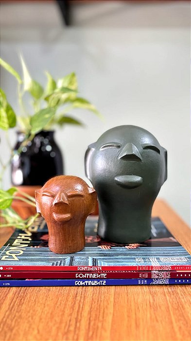 Artesanato Cabeça Cida Lima Tam P na cor verde