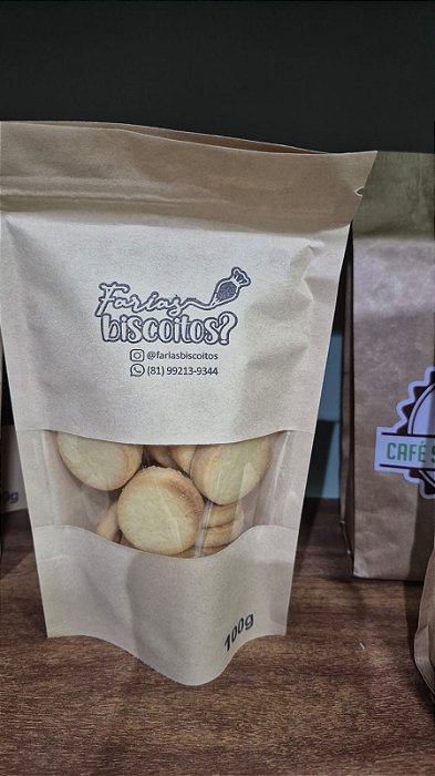 Biscoito Artesanal de Leite Farias Biscoito 100g