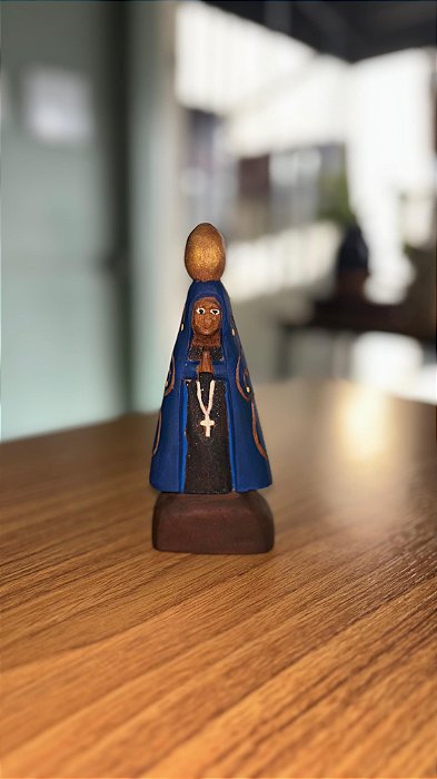 Artesanato Figura Nossa Senhora Aparecida - 8cm - Sérgio D.Inês - Código 118