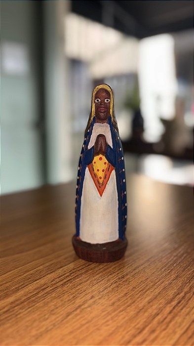 Artesanato Figura Coração de Maria - 10cm - Sérgio D.Inês - Código 97