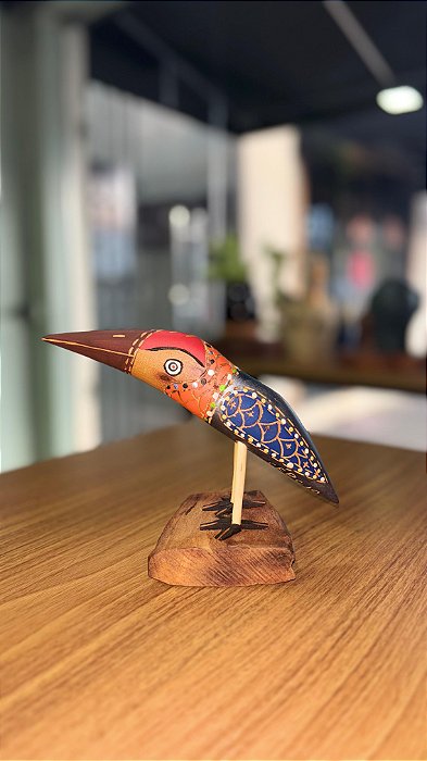 Artesanato Figuras Pássaros - 20cm - Sérgio D.Inês - Código 4.447