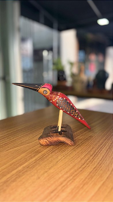 Artesanato Figuras Pássaros - 20cm - Sérgio D.Inês - Código 4.475