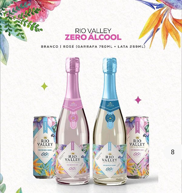 Moscato Branco Rio Valley - Zero Alcool - 750ml