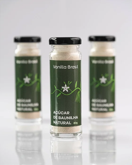 Açúcar de Baunilha Natural Vanilla 80g