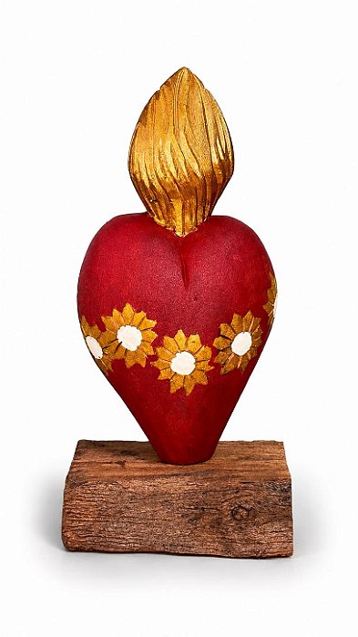 Artesanato Figura Coração - 10cm - Sérgio D.Inês - Código 243