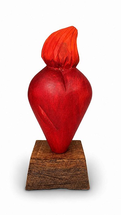 Artesanato Figura Coração - 10cm - Sérgio D.Inês - Código 241