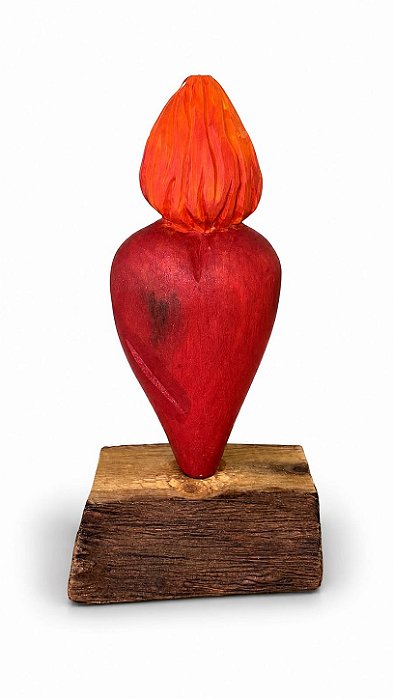 Artesanato Figura Coração - 10cm - Sérgio D.Inês - Código 240