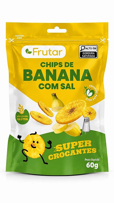 Chips Banana com sal Raizzes 60g