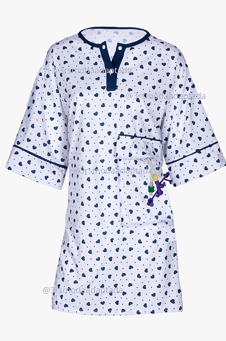 Vestido para usuário de sonda de Gastrostomia "Leonor"