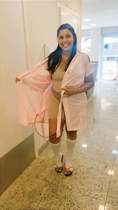 Robe  especial para pós operatório de abdominoplastia