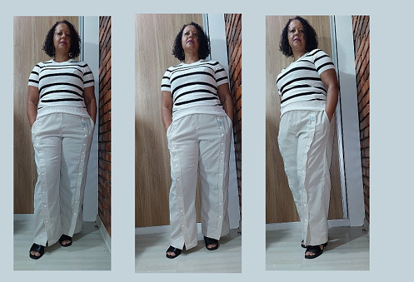 Calça social  adaptada estilo alfaiataria