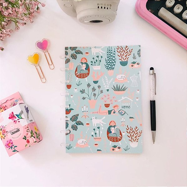 Caderno de Disco Flexível A-5 Home Sweet Office