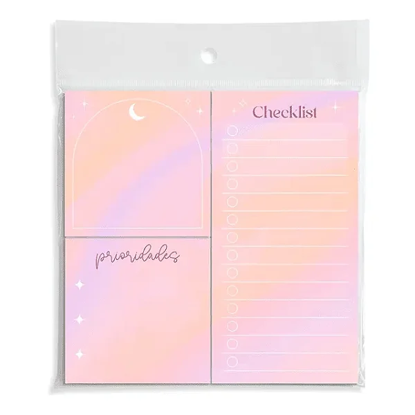 Trio de Bloquinhos Tri Fofo Linha Brisa _ Cartões Gigantes