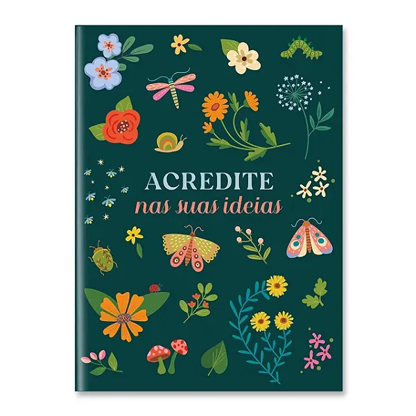 Caderneta My Journal Linha Jardim Encantado_ Cartões Gigantes