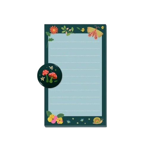Bloco com imã Linha Jardim Encantado _  Cartões Gigantes