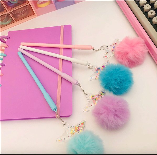 Caneta Pompom Estrelinha