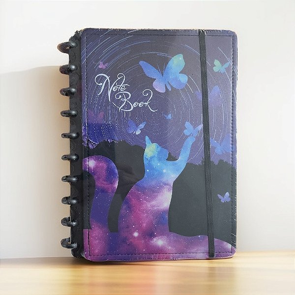 Caderno de Disco B5 Capa Dura Gatinho _ Importado