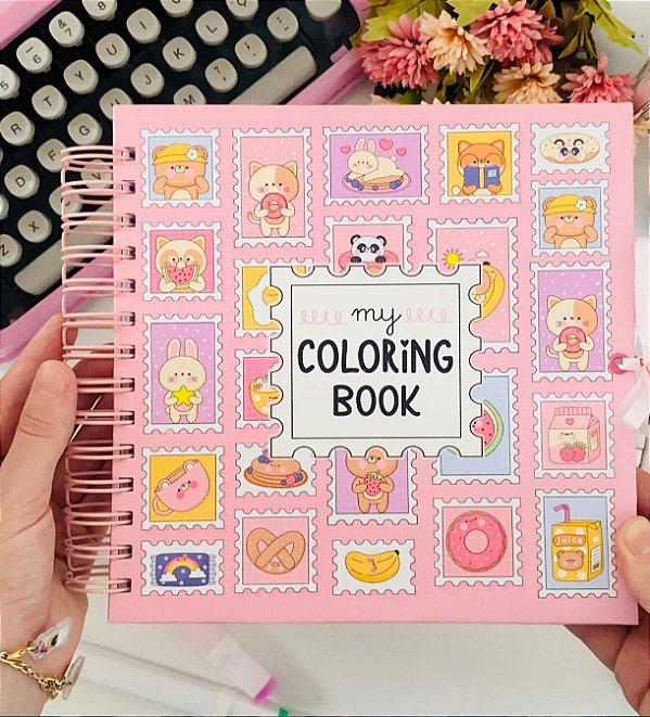 Livro de Colorir Ursinhos Kawai