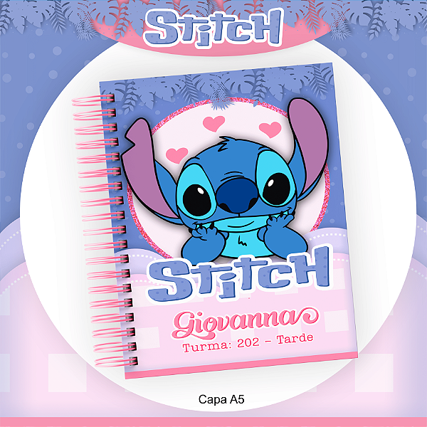 Agenda Infantil Personalizada Stitch - IMPRESSIVO