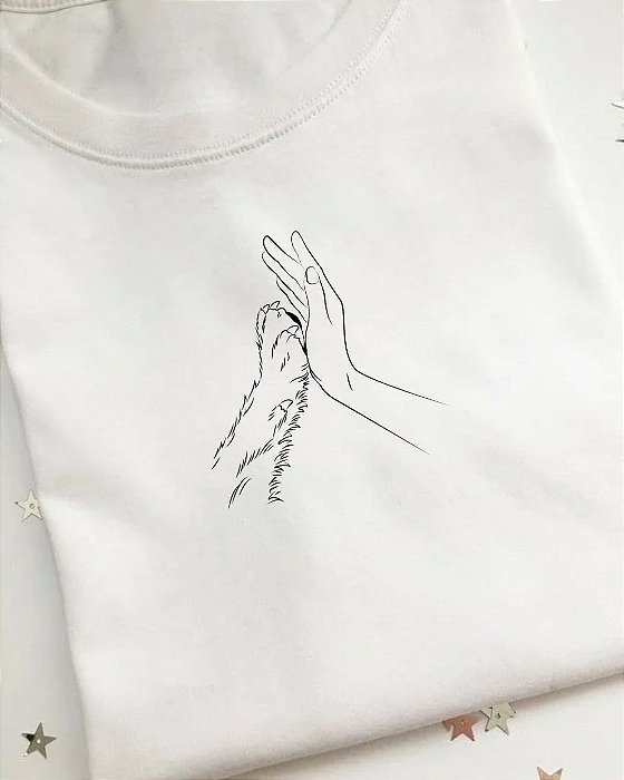 T-shirt Mão e Pata