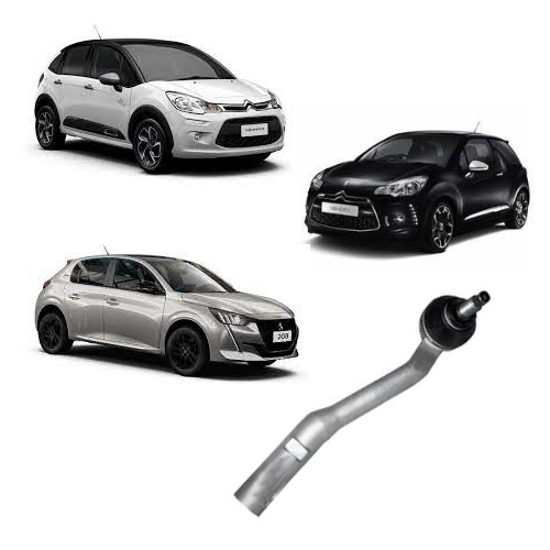 Terminal direção lado ESQUERDO CITROEN C3/ DS3 - PEUGEOT 208
