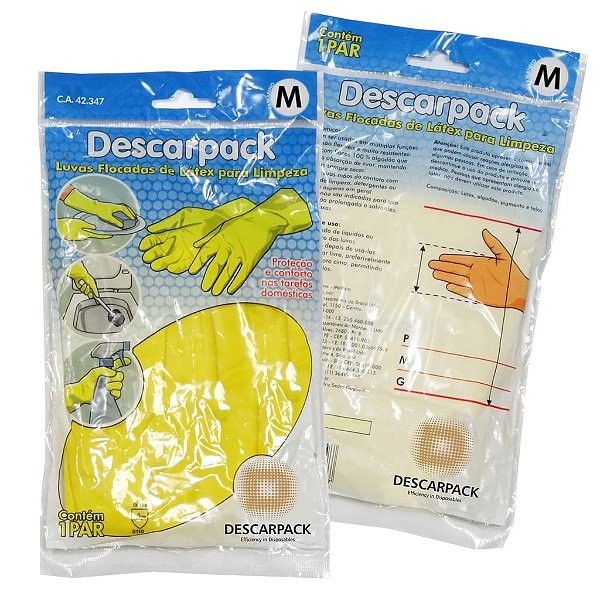 Luva de Látex Para Limpeza