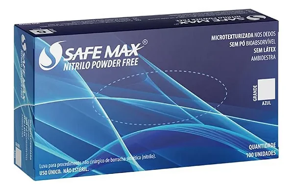 Luva De Nitrilo Safe Max