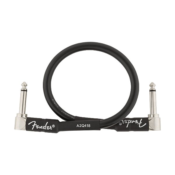 Cabo P10 em L Fender Professional Series 30cm Preto