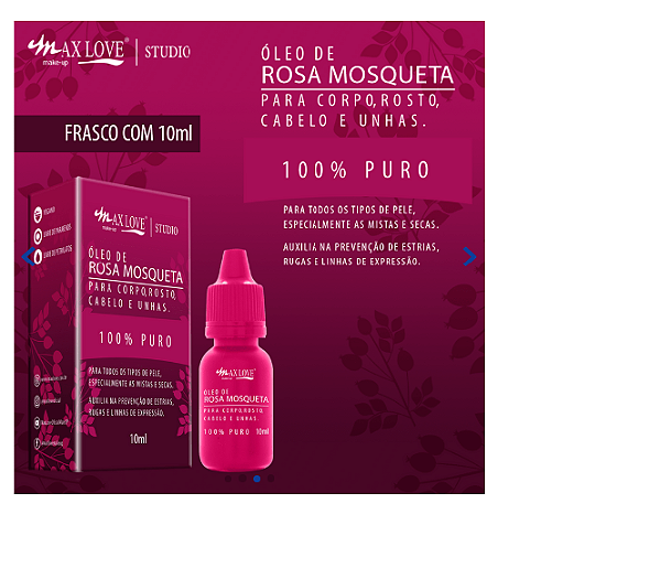 ÓLEO DE ROSA MOSQUETA PURO 10ml