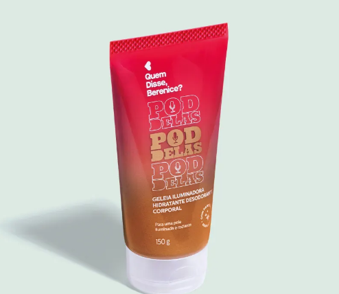Geleia Iluminadora Hidratante Desodorante Corporal QDB Pod Delas 150g
