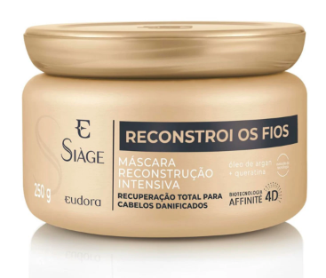 Máscara Capilar Siàge Reconstrói Os Fios 250g (Nova Versão)