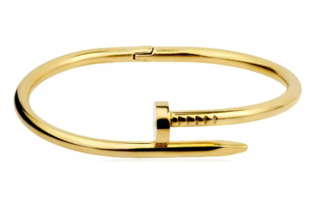 BRACELETE DE AÇO DOURADO