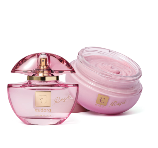 COMBO EUDORA ROSÉ : EAU DE PARFUM 75ML + CREME DESODORANTE HIDRATANTE CORPORAL 250 G