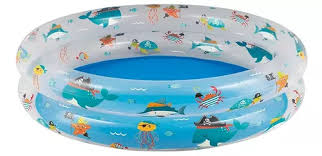 BANHEIRA INFLAVEL FUNDO DO MAR 90X20CM 90LTS MOR