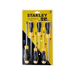JOGO CHAVE FENDA 6PCS EMBORRACHADA STANLEY