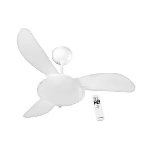 VENTILADOR TETO SUNNY 3 PAS BRANCO C/ CONTROLE 127V VENTISOL