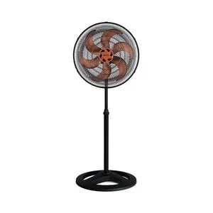 VENTILADOR TURBO COLUNA OSC 50CM PRETO 6 PAS BRONZE 127V VENTISOL