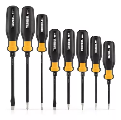 TOUGHBUILT JOGO DE CHAVES DE FENDA 8 PCS