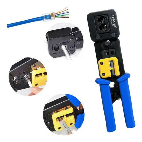 B-TEK ALICATE CRIMPADOR RJ45/RJ11/RJ12