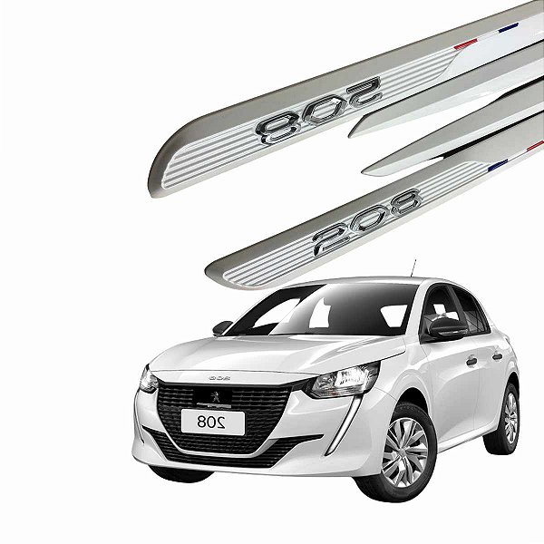 Friso Lateral Novo 208 Peugeot 2022 Branco Banquise