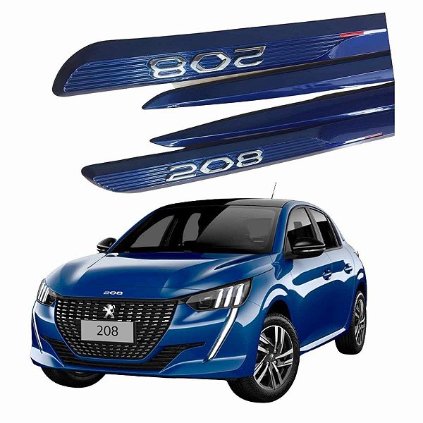 Friso Lateral Novo 208 Peugeot 2022 Azul Quasar